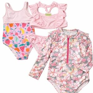 Colorful Kids Swim bundle. Classic Whimsy, cat &jack and wonder nation. size 4t